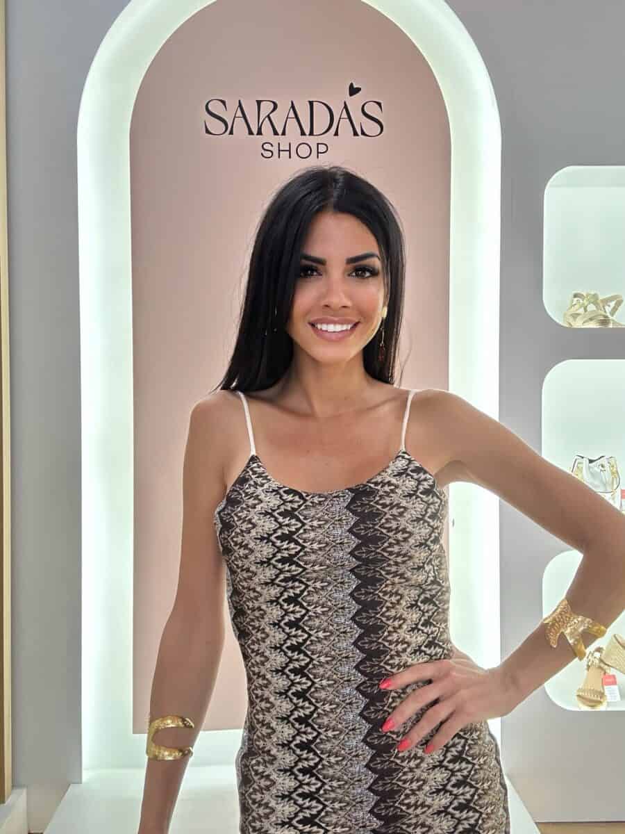 Vestido Crochet Estampado - Imagen 2