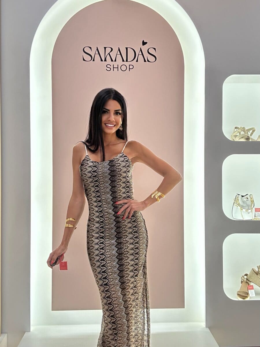 Vestido Crochet Estampado - Imagen 4