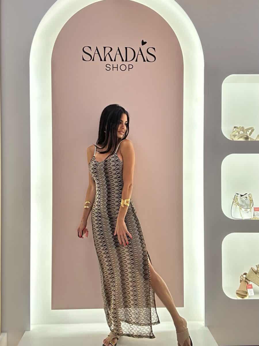 Vestido Crochet Estampado