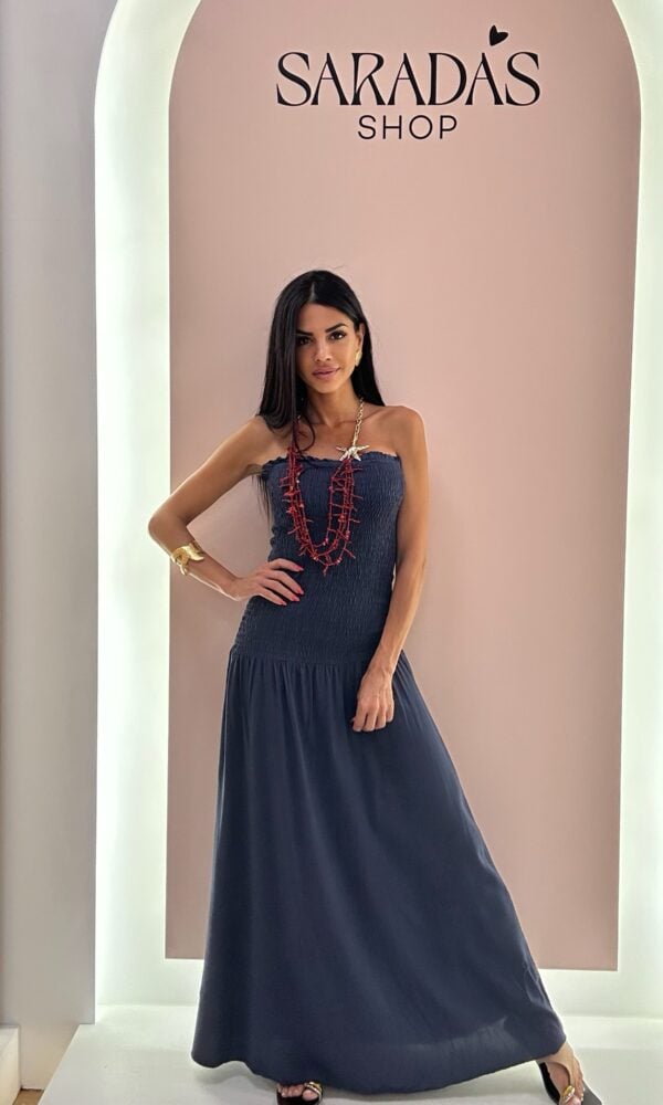 Vestido Viscosa Marino