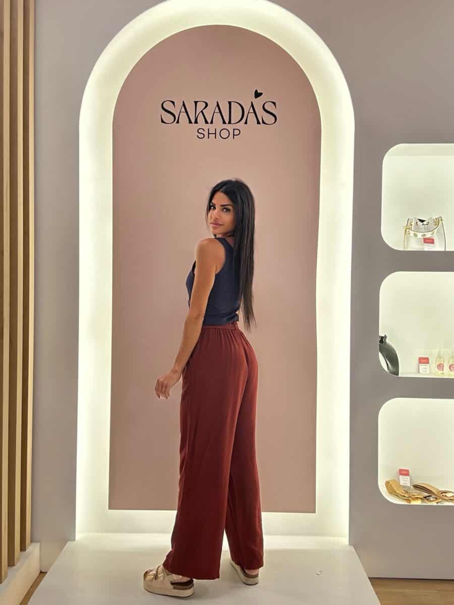 Pantalón Fluido Burdeos - Imagen 4