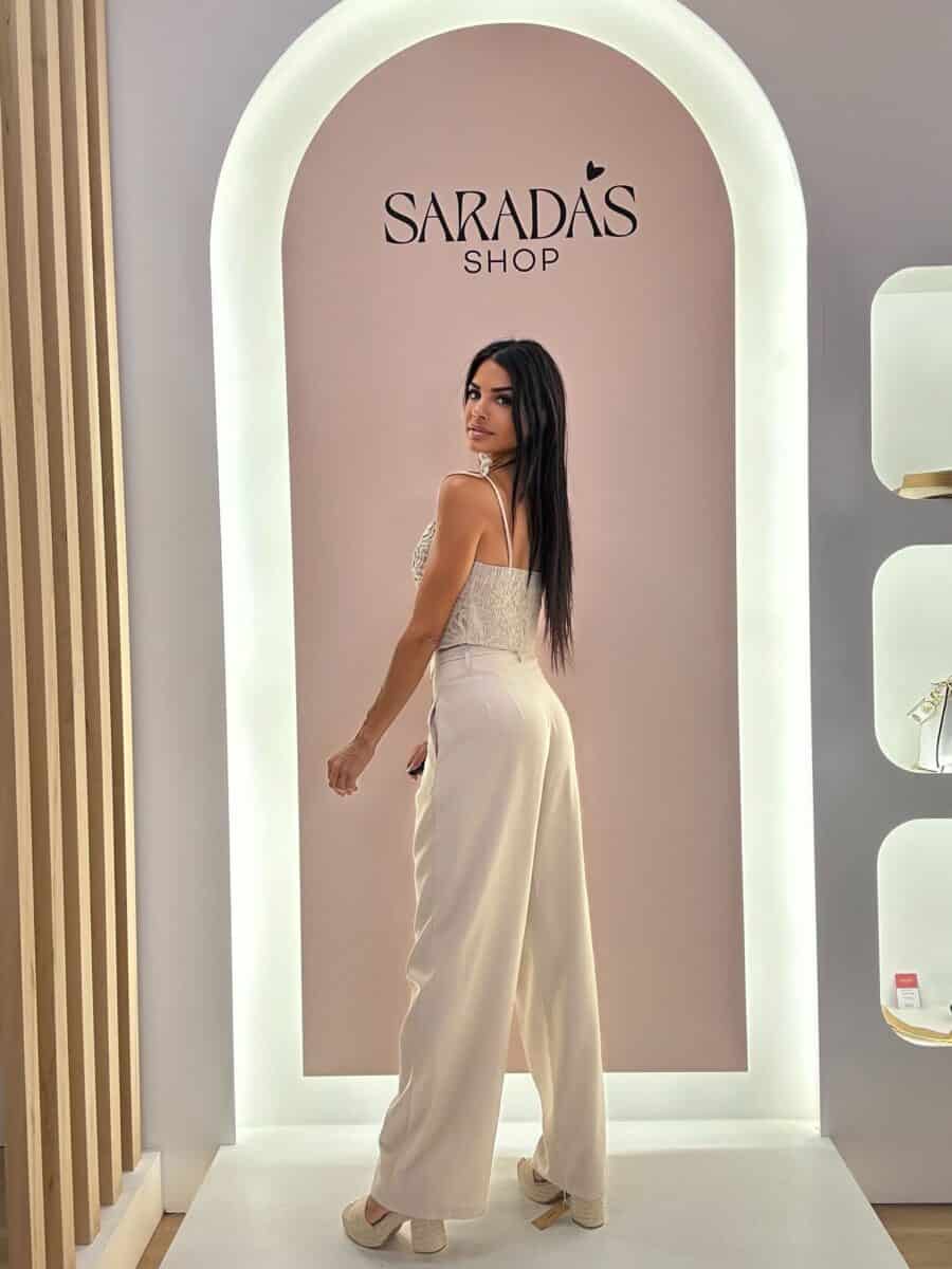 Pantalón Rayon Beige - Imagen 3