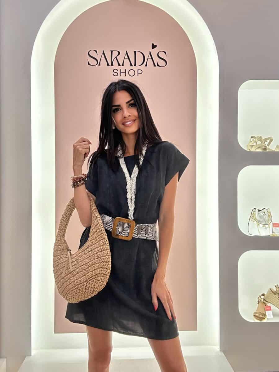 Vestido Corto Petróleo - Imagen 5
