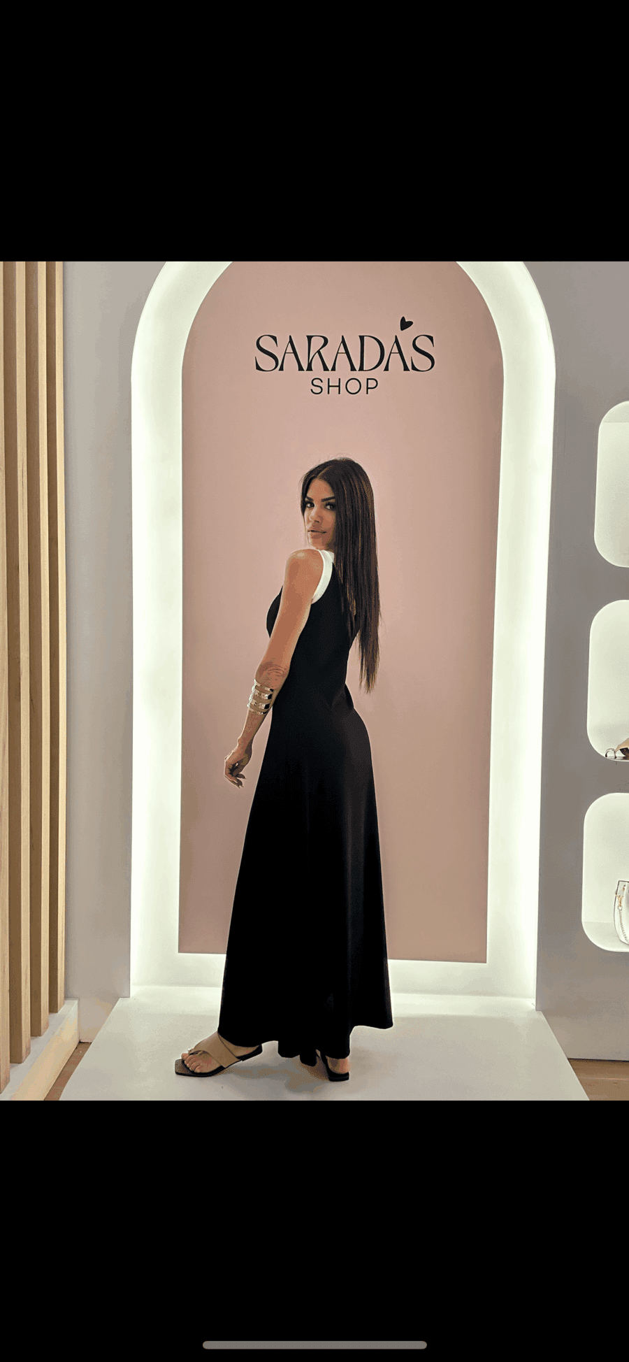 Vestido Blanco y Negro - Imagen 4