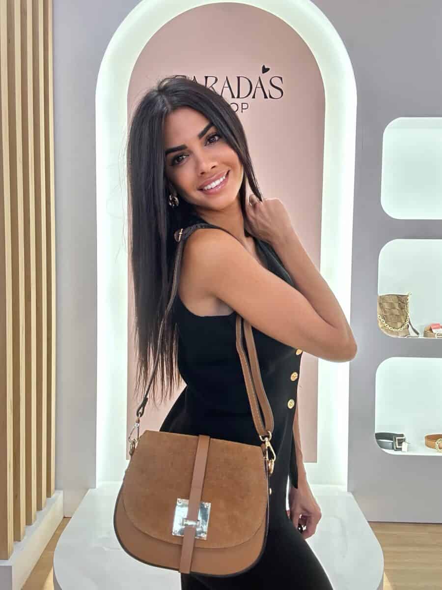 Bolso Piel "H" Camel - Imagen 2