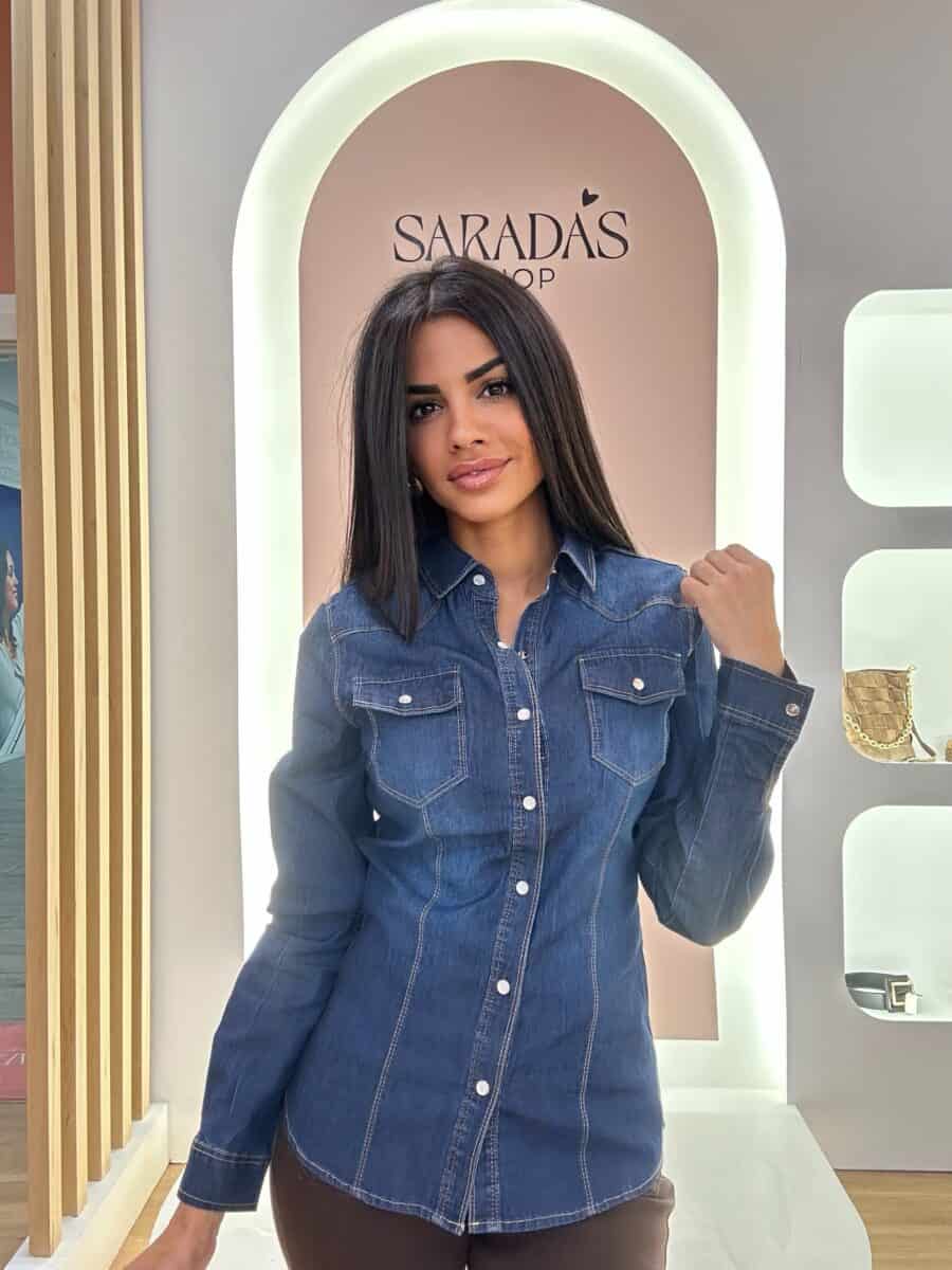 Camisa Denim Oscura - Imagen 3