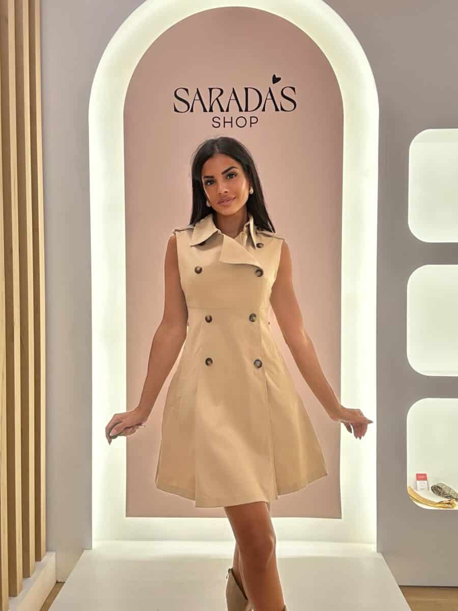 Vestido Trench Camel