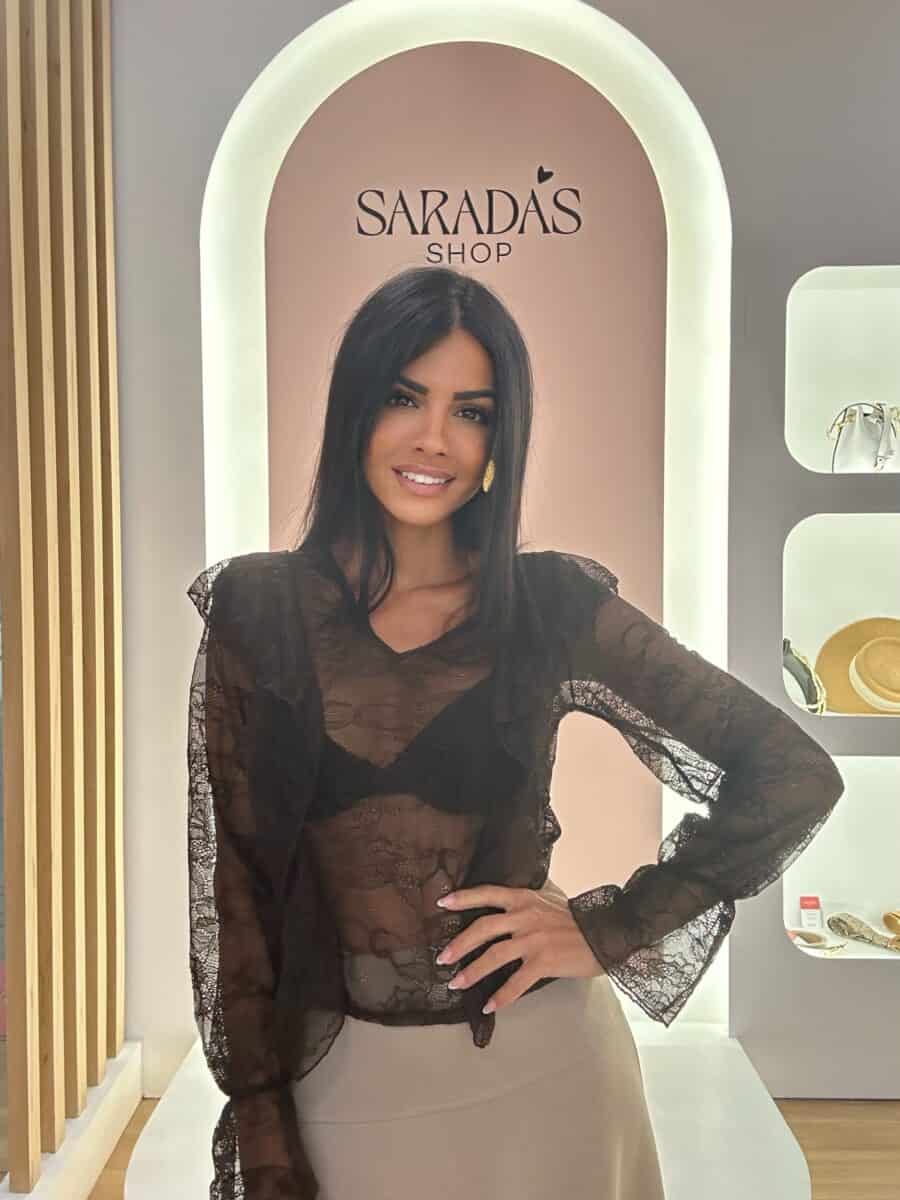 Blusa Encaje Chocolate - Imagen 2