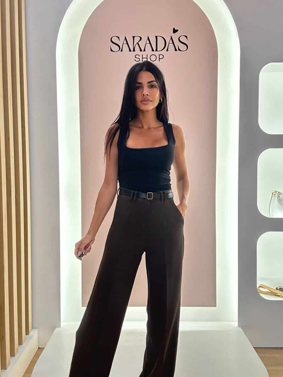 Pantalón Vestir Chocolate - Imagen 3