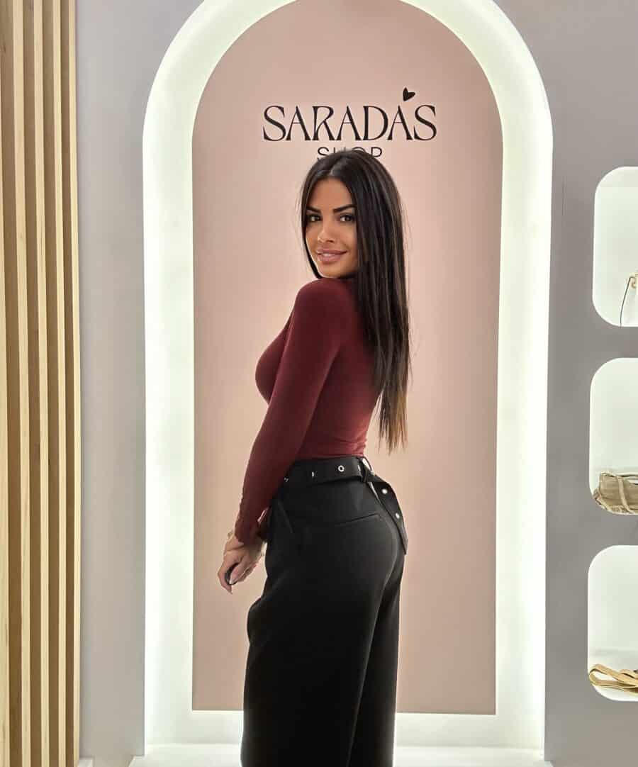 Camiseta Viscosa Burdeos - Imagen 3