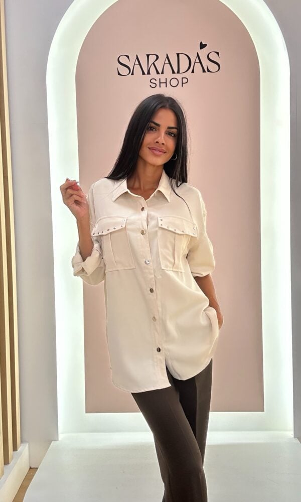 Sobrecamisa Tachuelas Beige