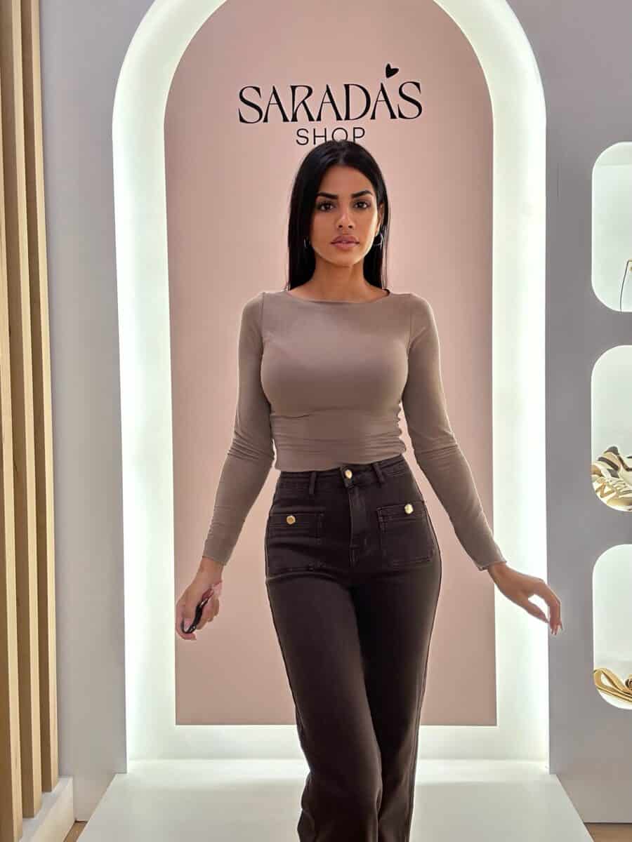 Denim Bolsillos Chocolate - Imagen 3