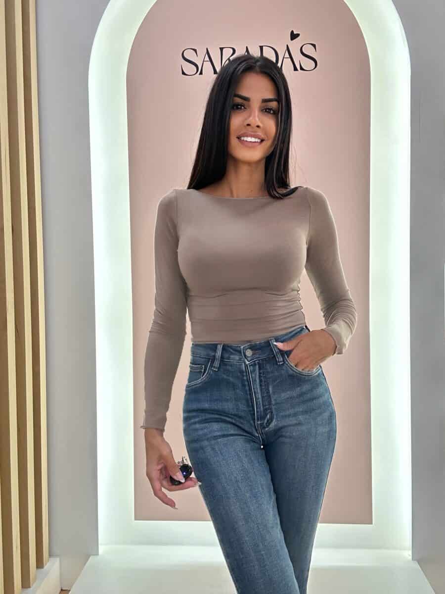 Denim Flared Faja - Imagen 3