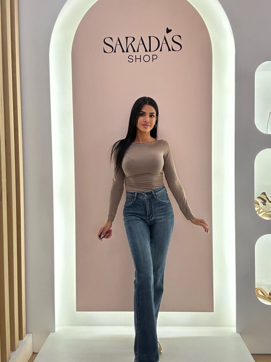 Denim Flared Faja