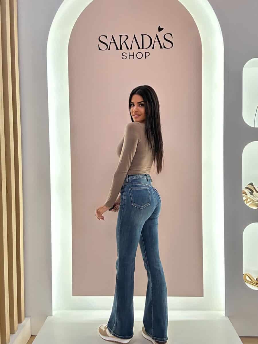Denim Flared Faja - Imagen 2