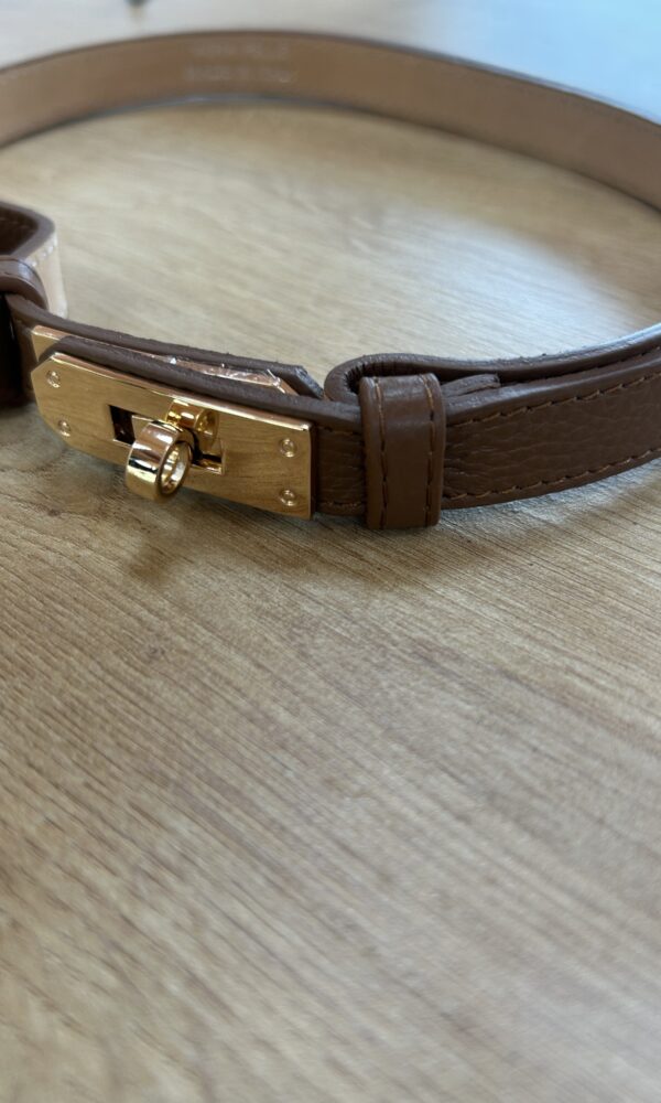 Cinturón Piel "H" Camel