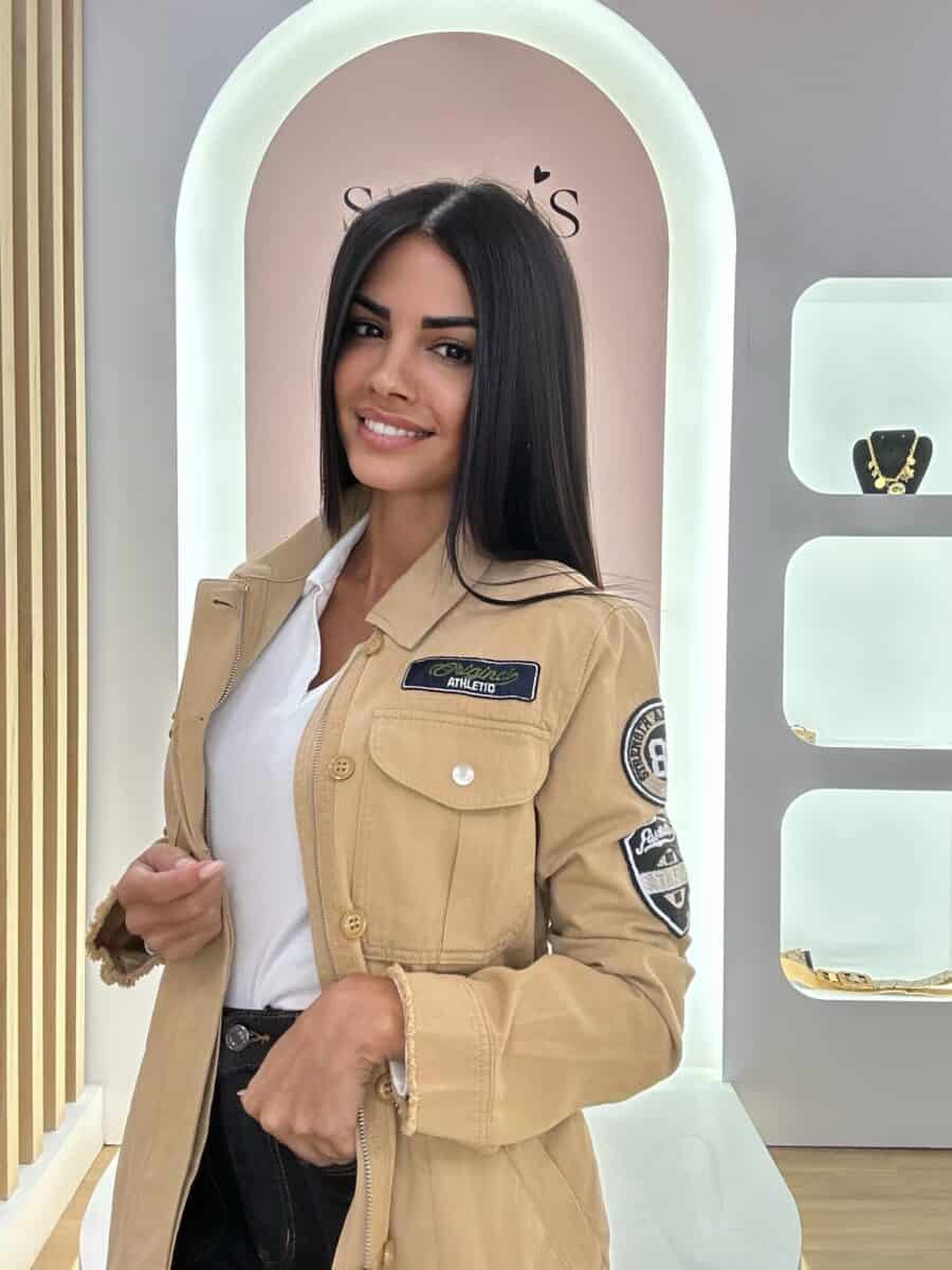 Chaqueta Military Camel