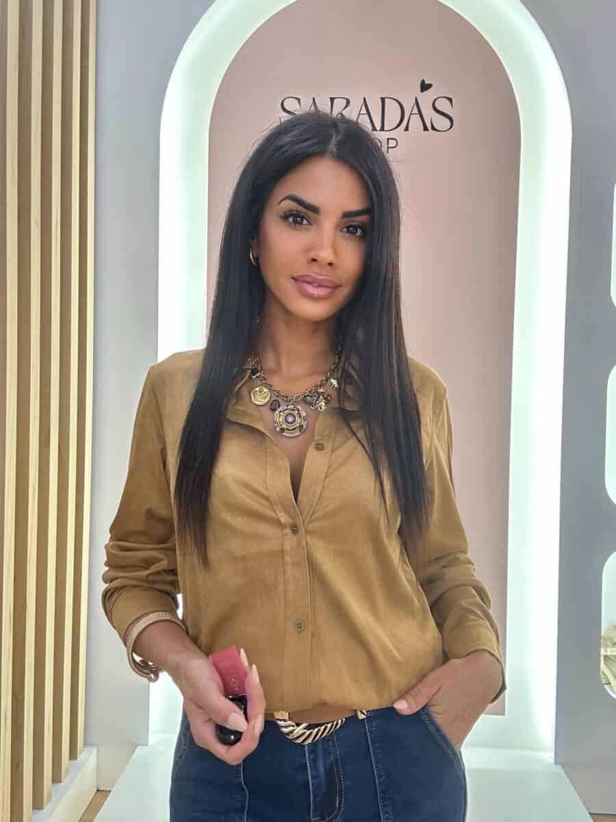 Camisa Antelina Camel