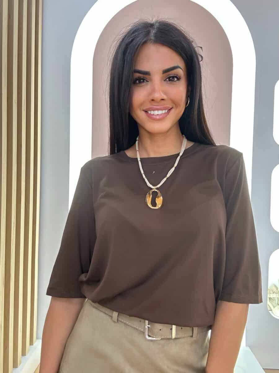 Camiseta Viscosa Chocolate - Imagen 3