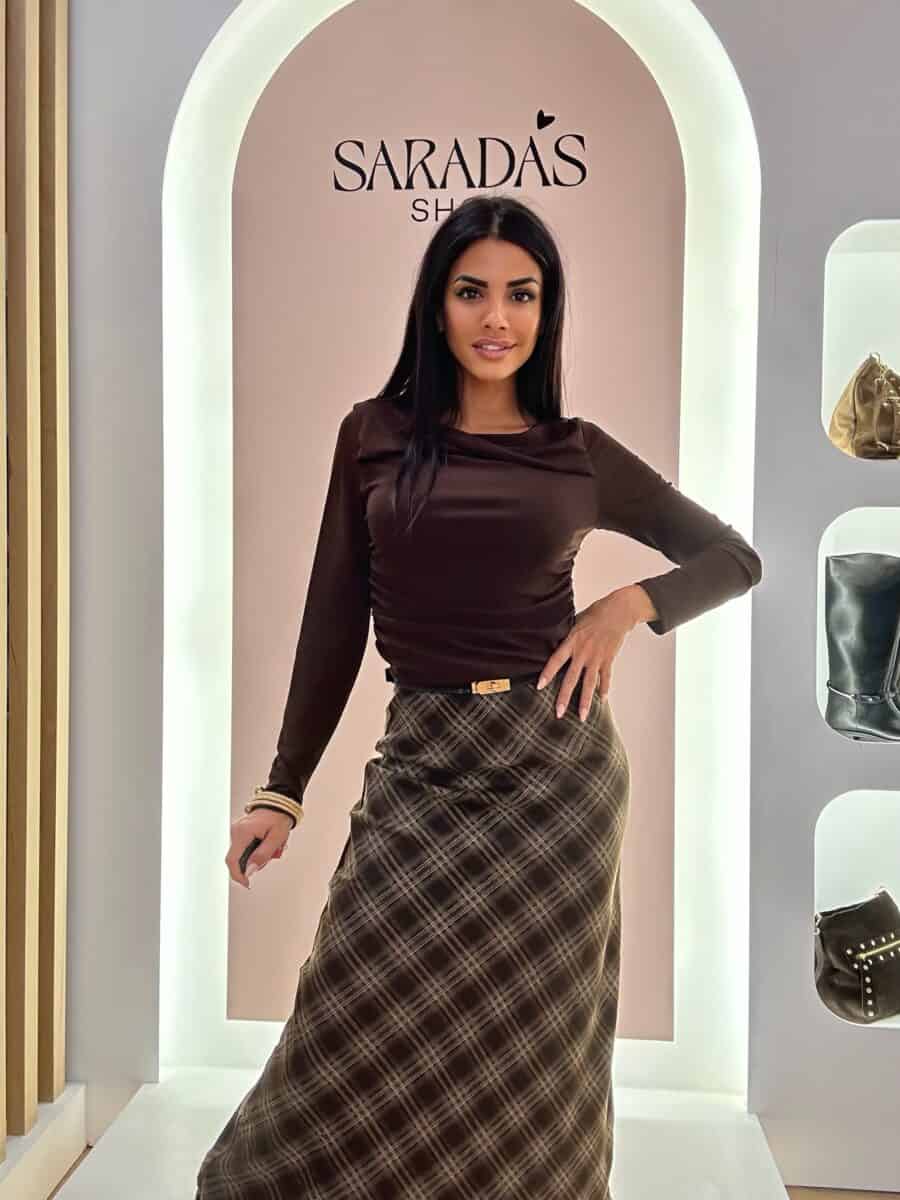 Falda Tartan Chocolate - Imagen 2