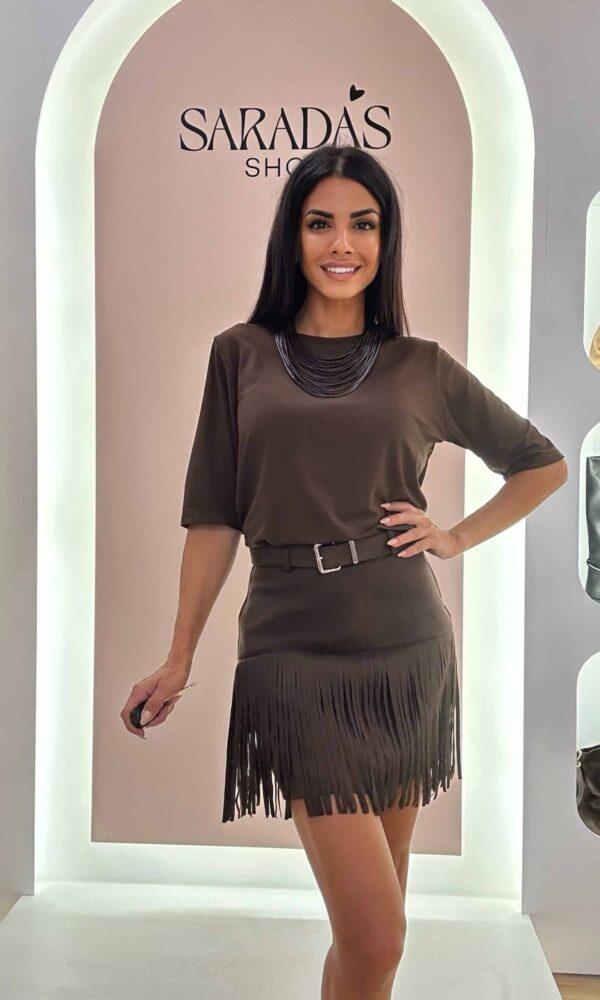 Falda Antelina Chocolate