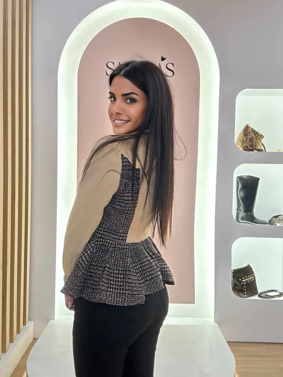Gabardina Combinada Camel - Imagen 2