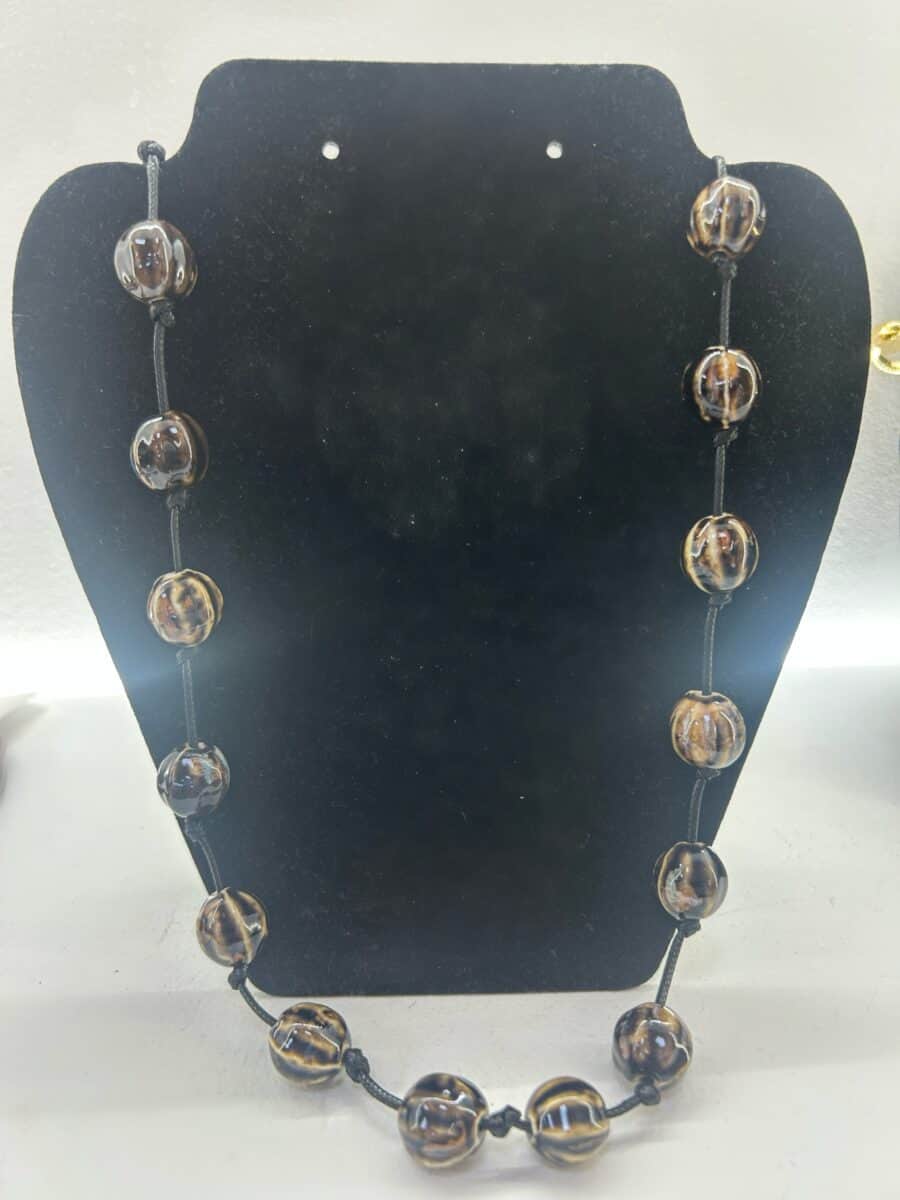 Collar Cuentas Chocolate - Imagen 3