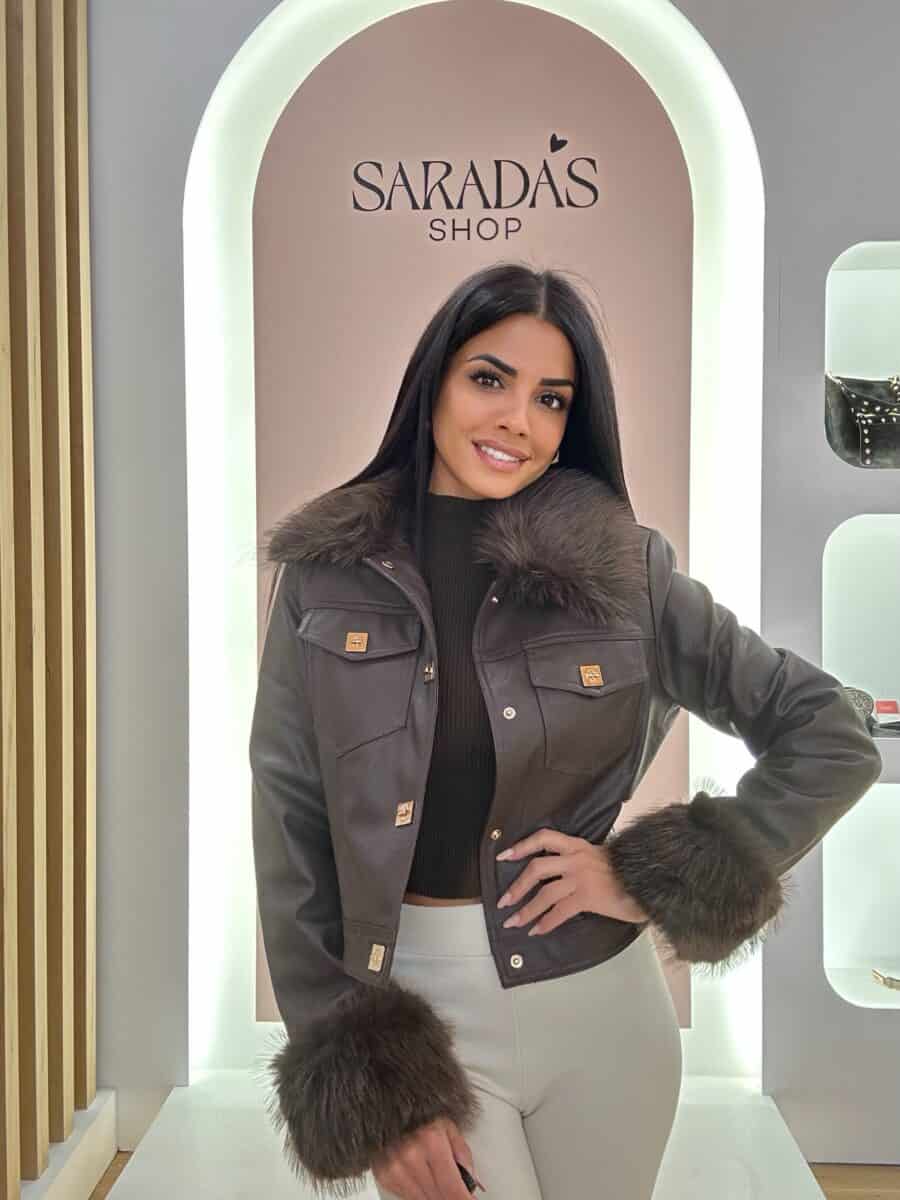 Chaqueta Pelo Chocolate