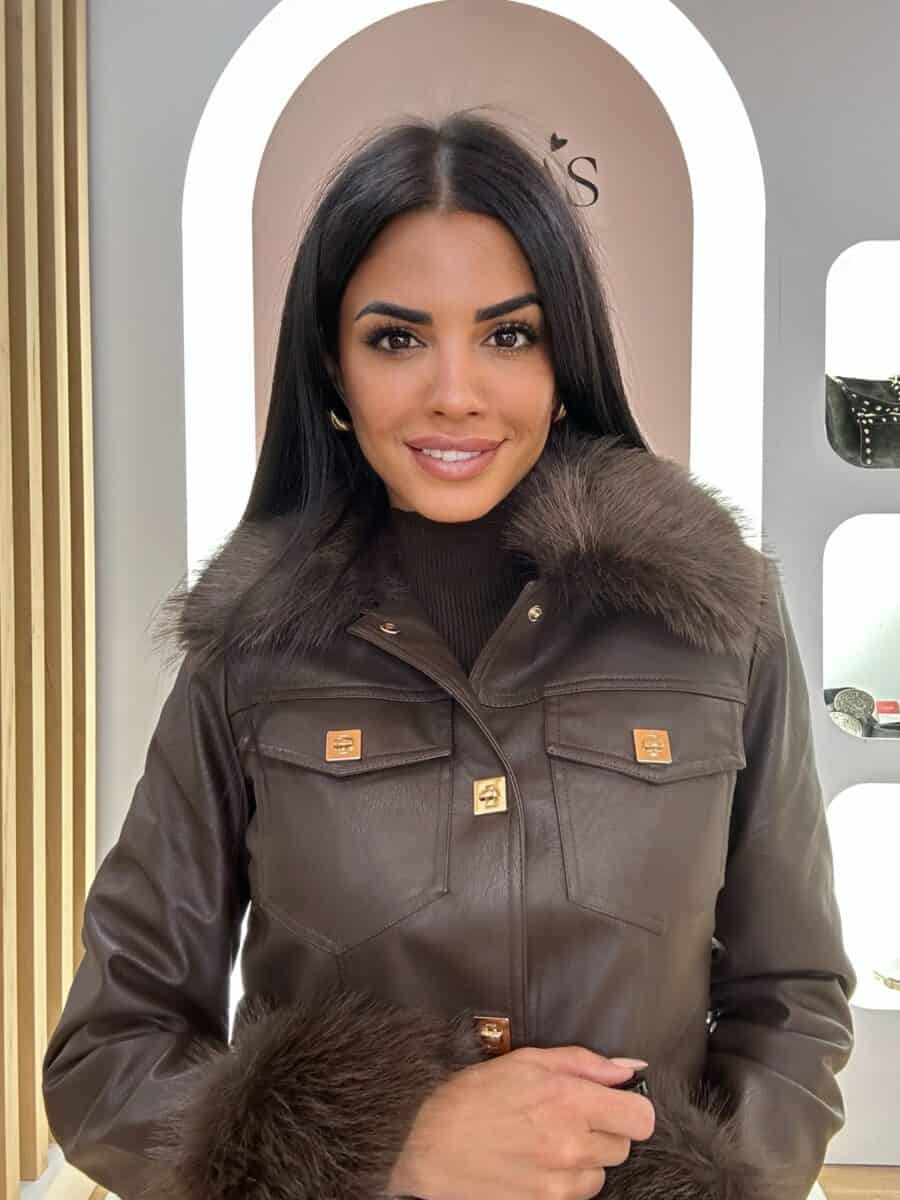 Chaqueta Pelo Chocolate - Imagen 3