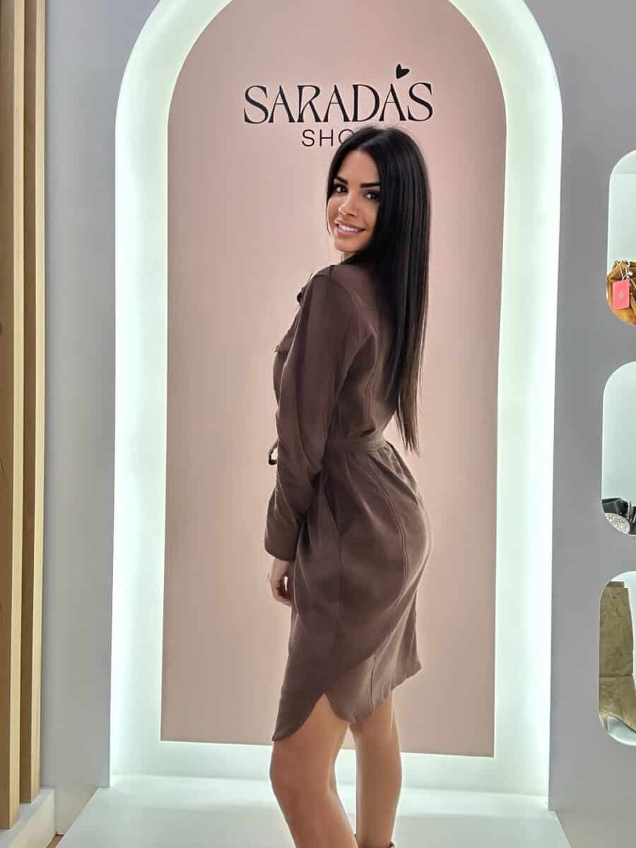 Vestido Antelina Chocolate - Imagen 4