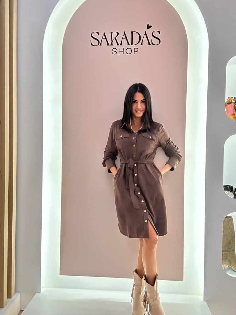 Vestido Antelina Chocolate - Imagen 5
