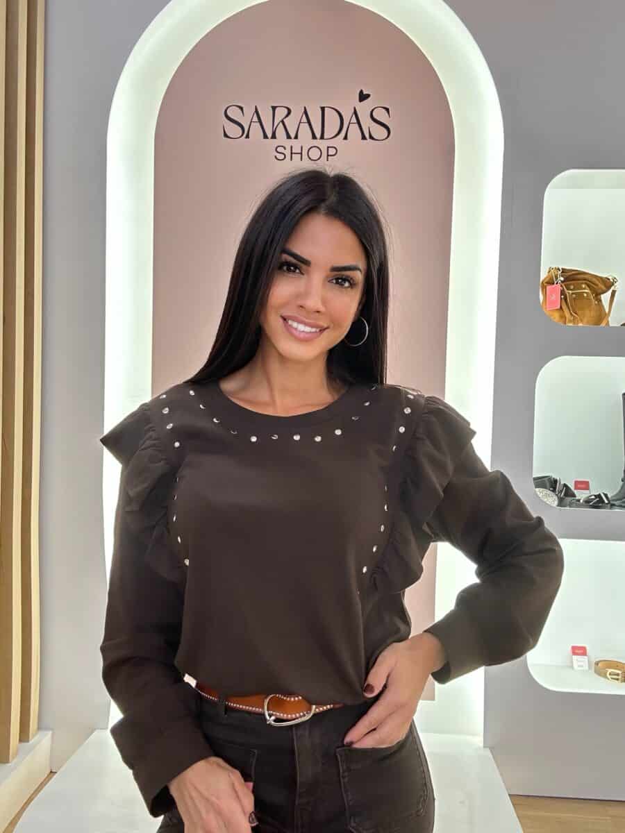 Camiseta Tachuelas Chocolate - Imagen 3