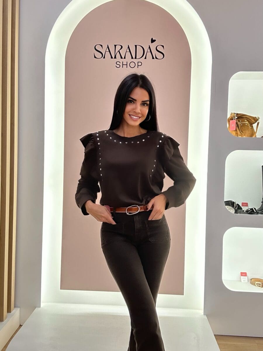 Camiseta Tachuelas Chocolate - Imagen 2