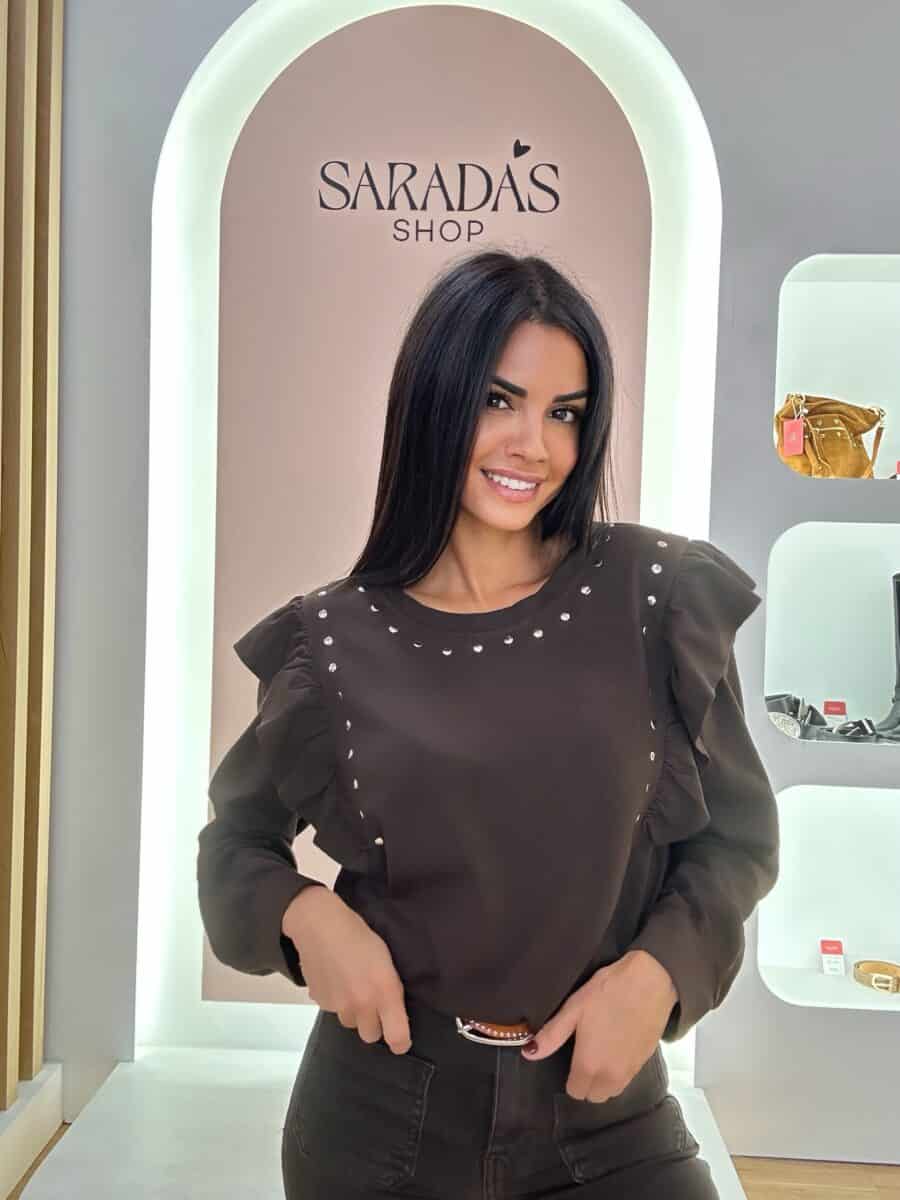 Camiseta Tachuelas Chocolate