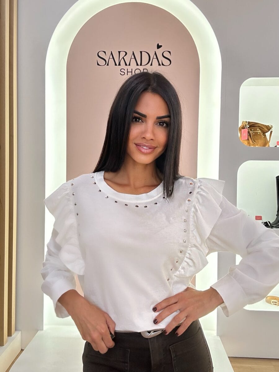 Camiseta Tachuelas Blanca