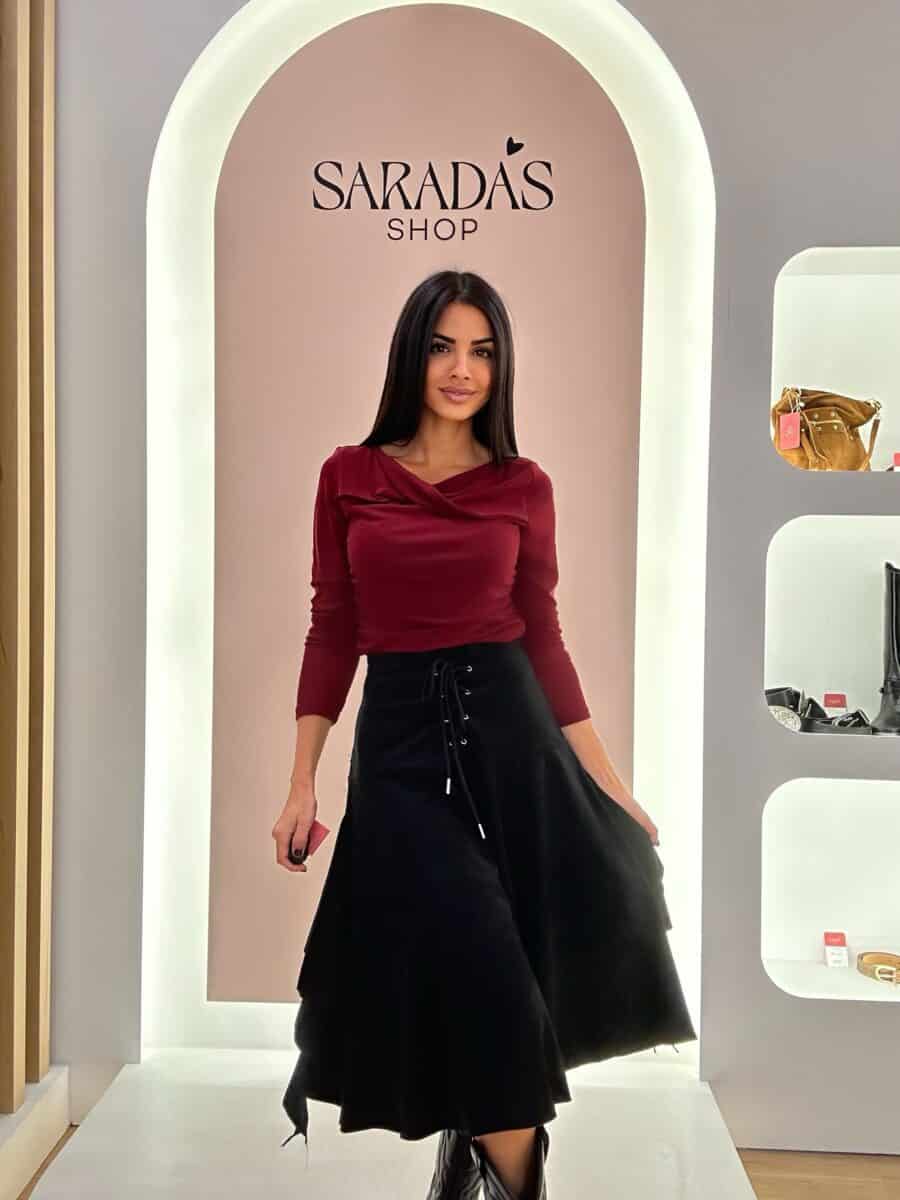 Falda Antelina Negro