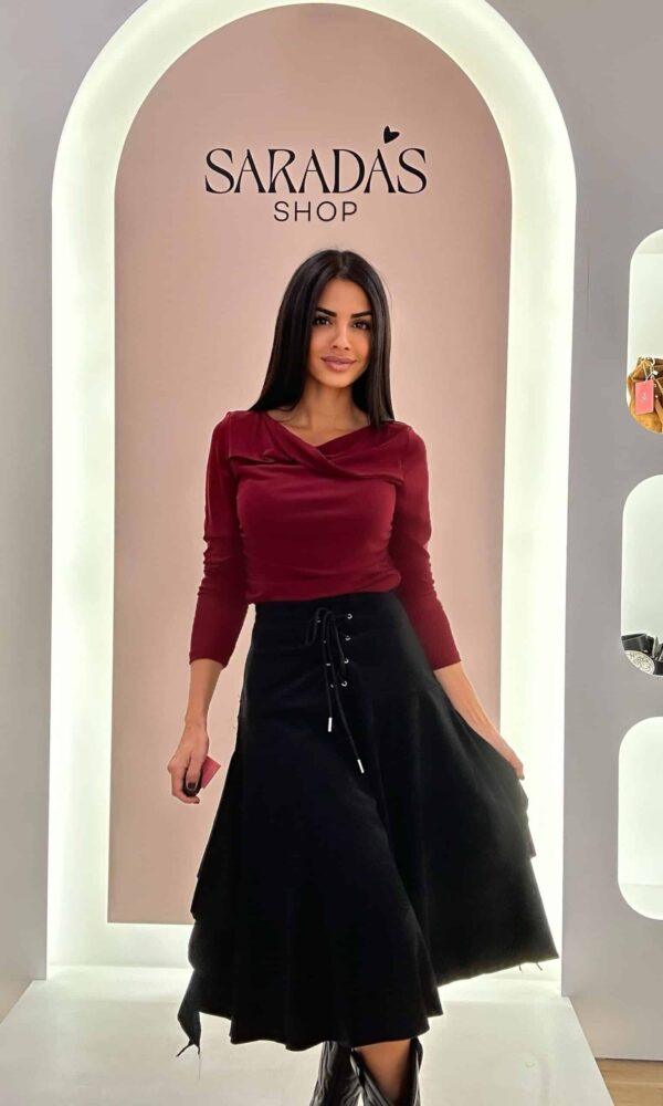 Falda Antelina Negro