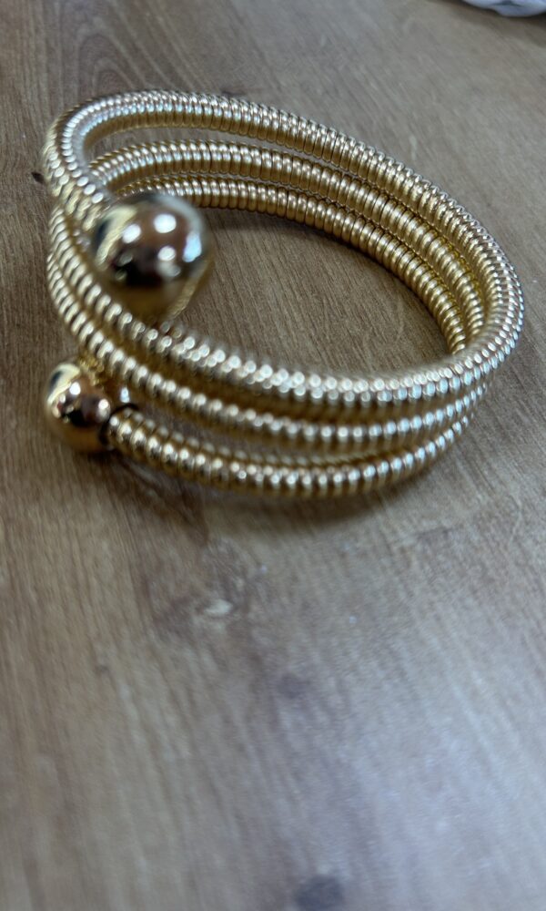 Brazalete Vueltas Dorado