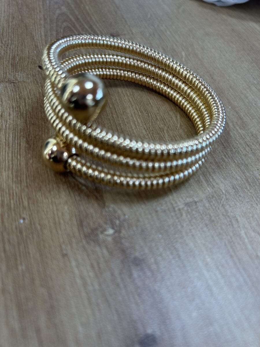 Brazalete Vueltas Dorado
