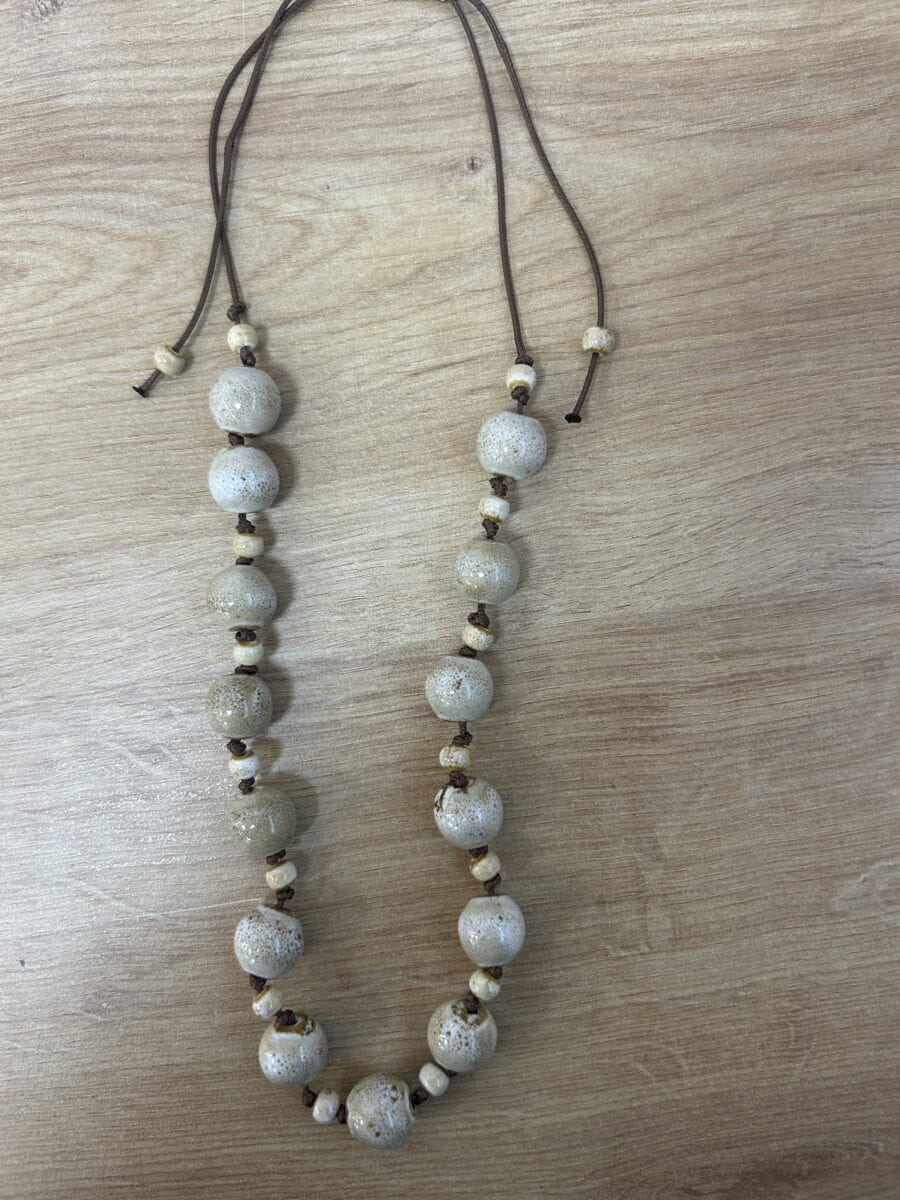 Collar Cuentas Marfil - Imagen 2
