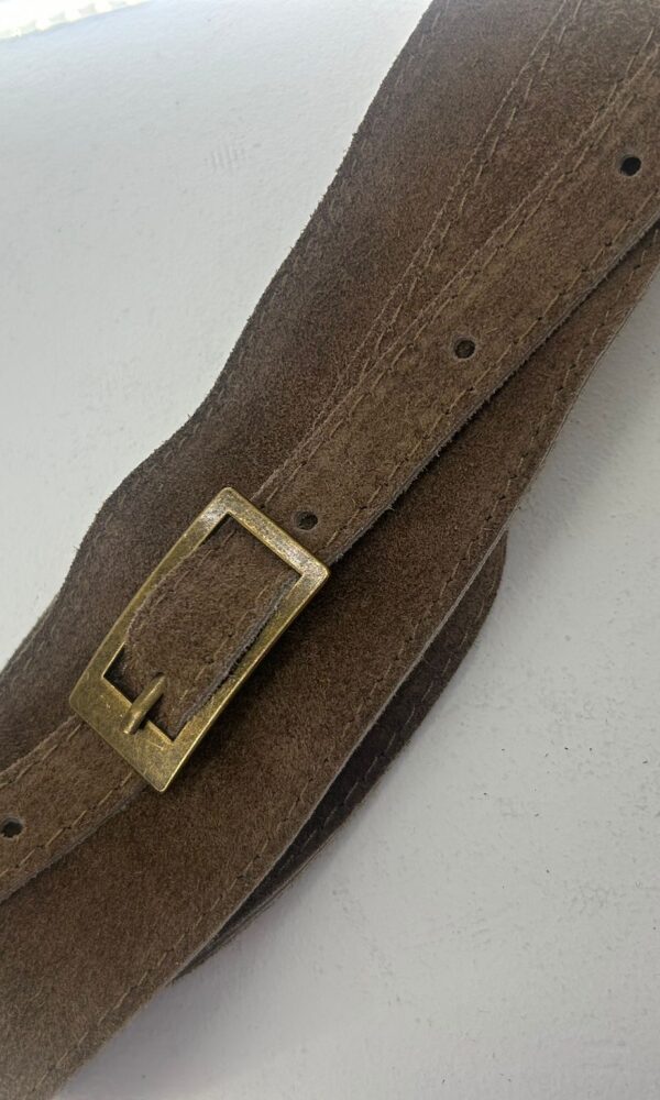 Cinturón Fajín Ante Taupe