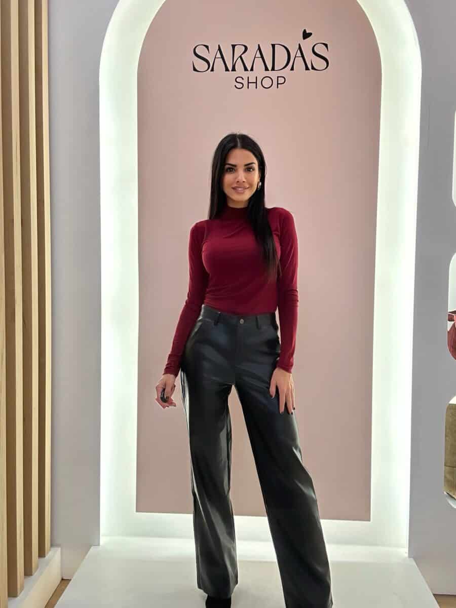 Pantalón Polipiel Negro