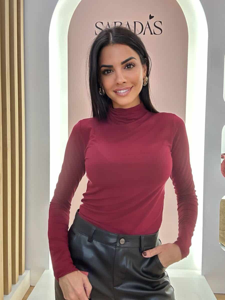Camiseta Viscosa Burdeos ML