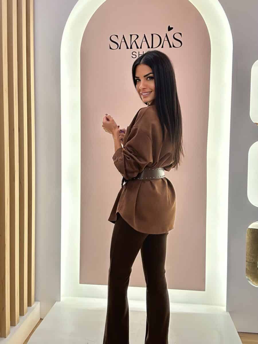 Camisa Antelina Marrón - Imagen 3