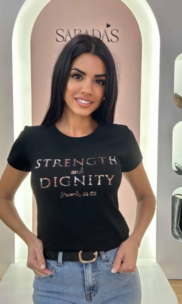 Camiseta Negro Letras