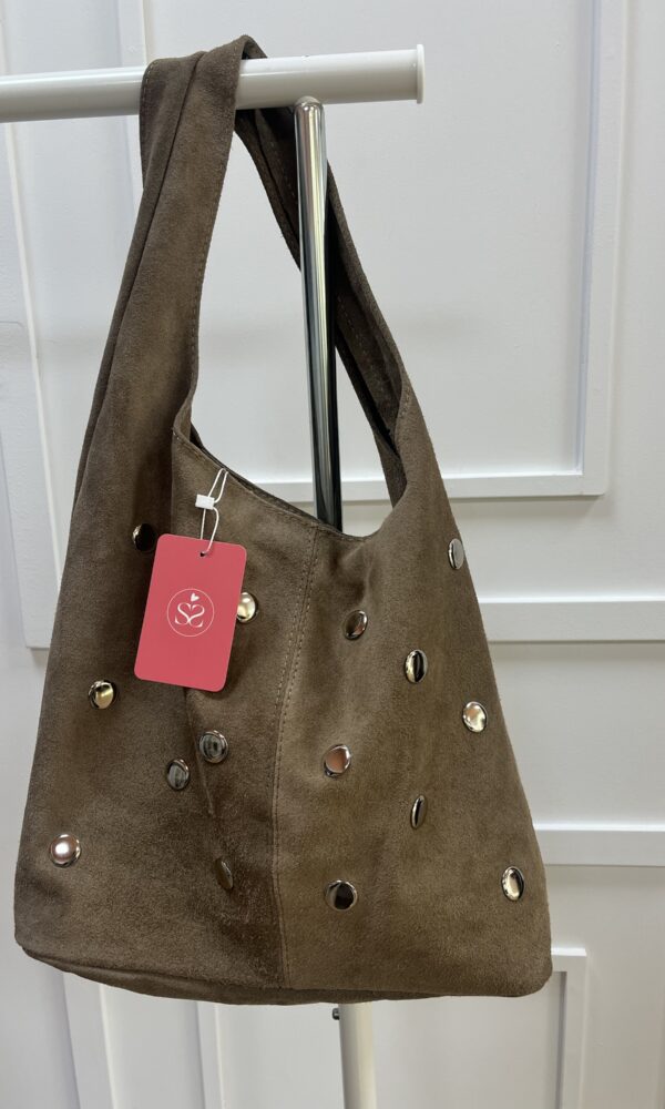 Bolso Taupe Tachuelas