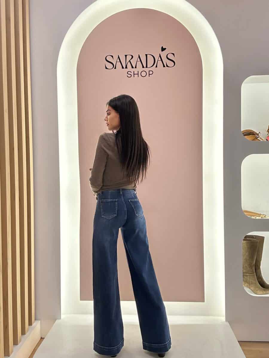 Denim Wide Leg Bolsillos - Imagen 3