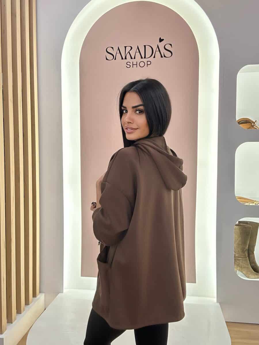 Chaqueta Viscosa Chocolate - Imagen 3