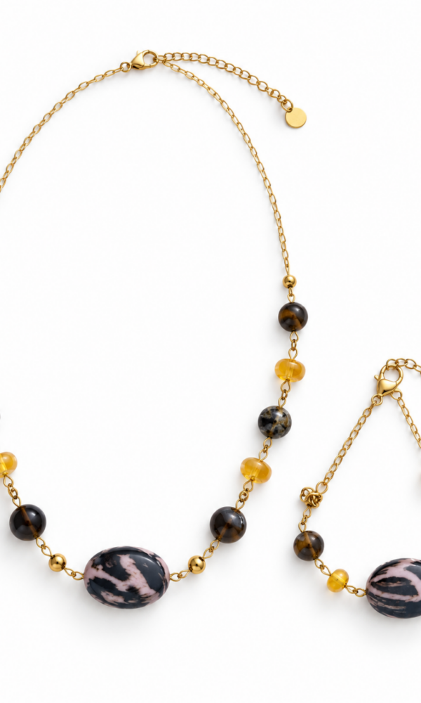 Conjunto Acero Dorado