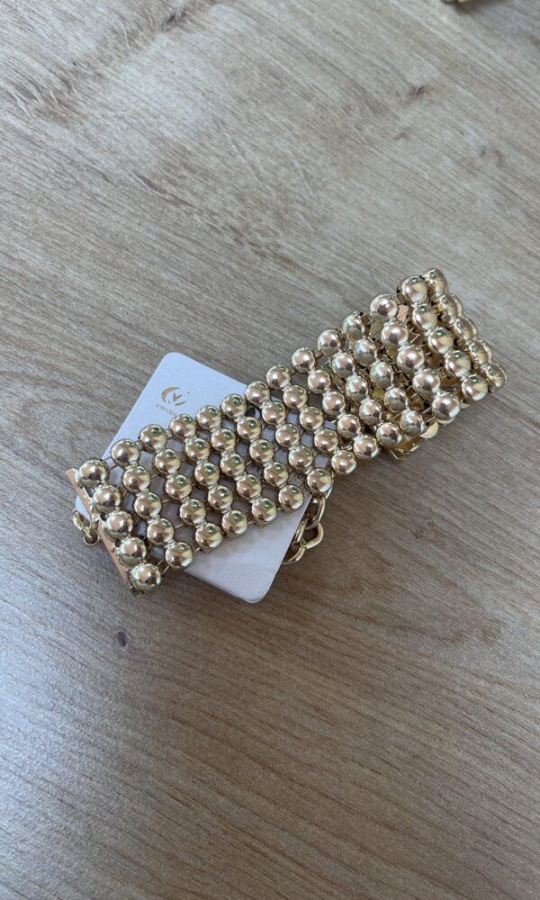 Pulsera Ancha Dorada